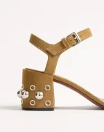 Valentino Nellcôte Crust Leather Sandal 60Mm - Image 2